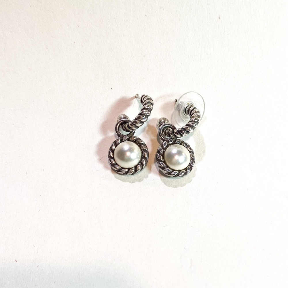 Brighton sterling silver Pearl earrings